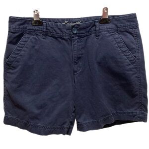 Eddie Bauer Size 6 Navy 100% Cotton shorts 0875
